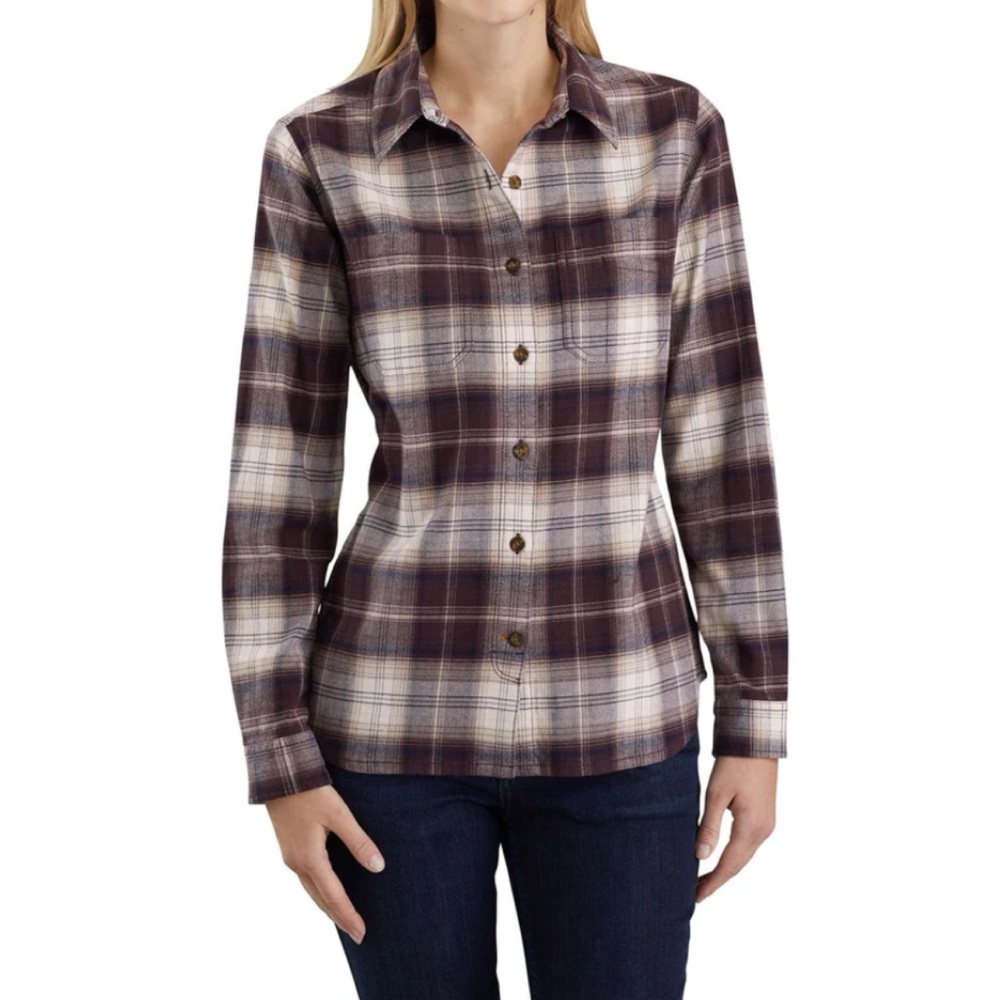 Carhartt Hamilton Flannel Shirt Brown